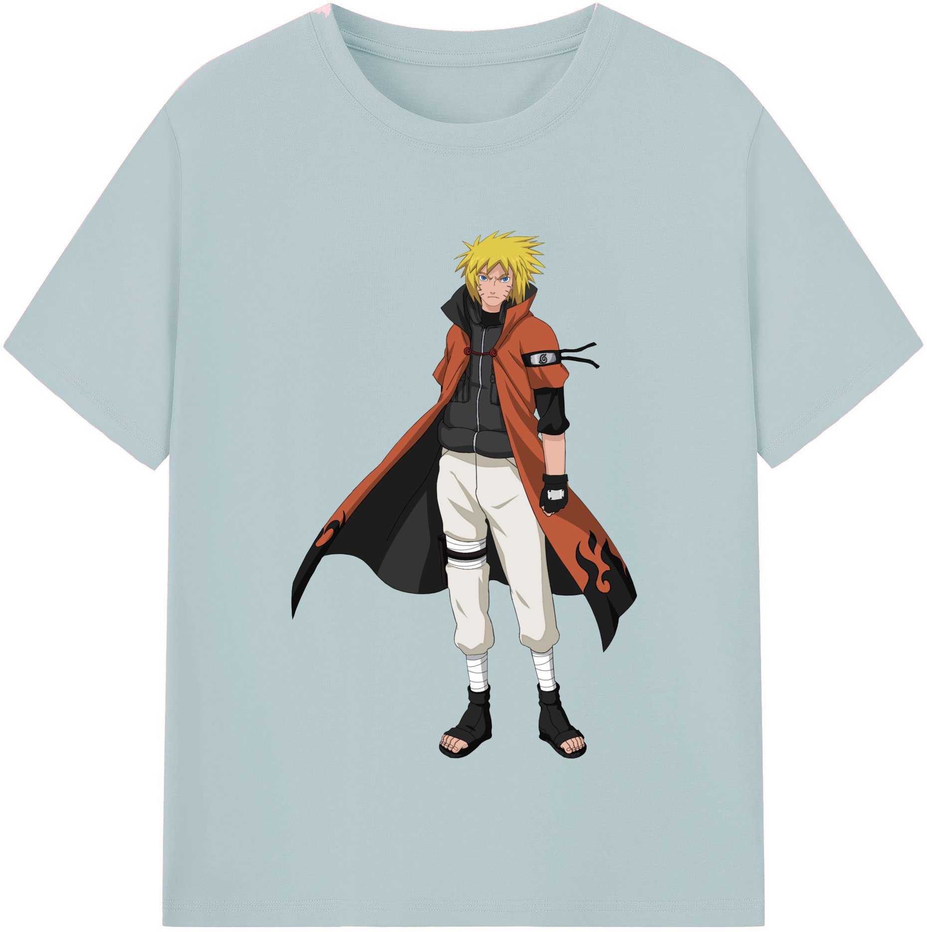 （画像用） NARUTO -ナルト- うずまき ナルト Uzumaki Naruto 綿100％半袖Tシャツ（フロントプリント）